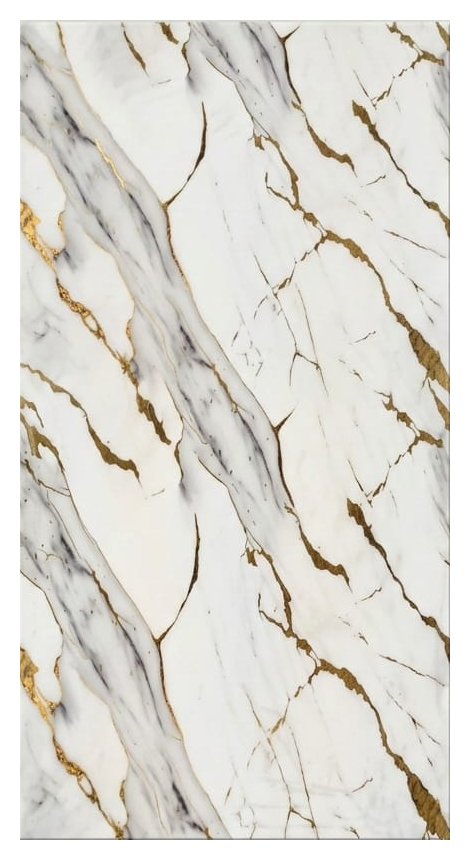 Gold veined white marble PVC panel